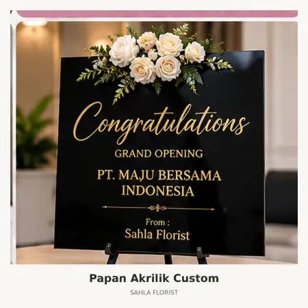 Papan Bunga Akrilik Sidorejo